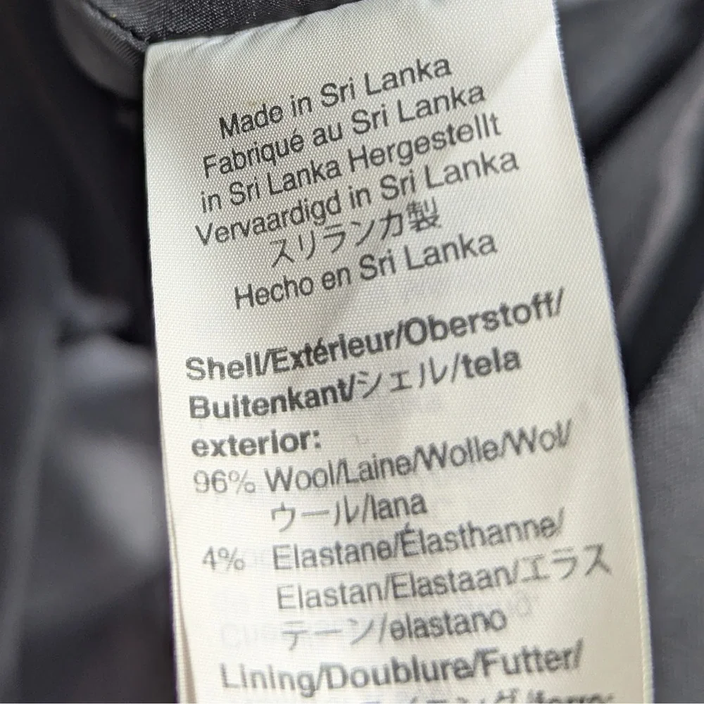 J.Crew Women‎ Italian Wool Blend Pencil Skirt 4 Black
